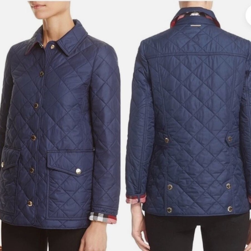 Burberry Brit Westbridge Quilted Jacket Navy Size XXL